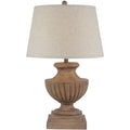 Aurora Marbelle Table Lamp With Edged Linen Shade