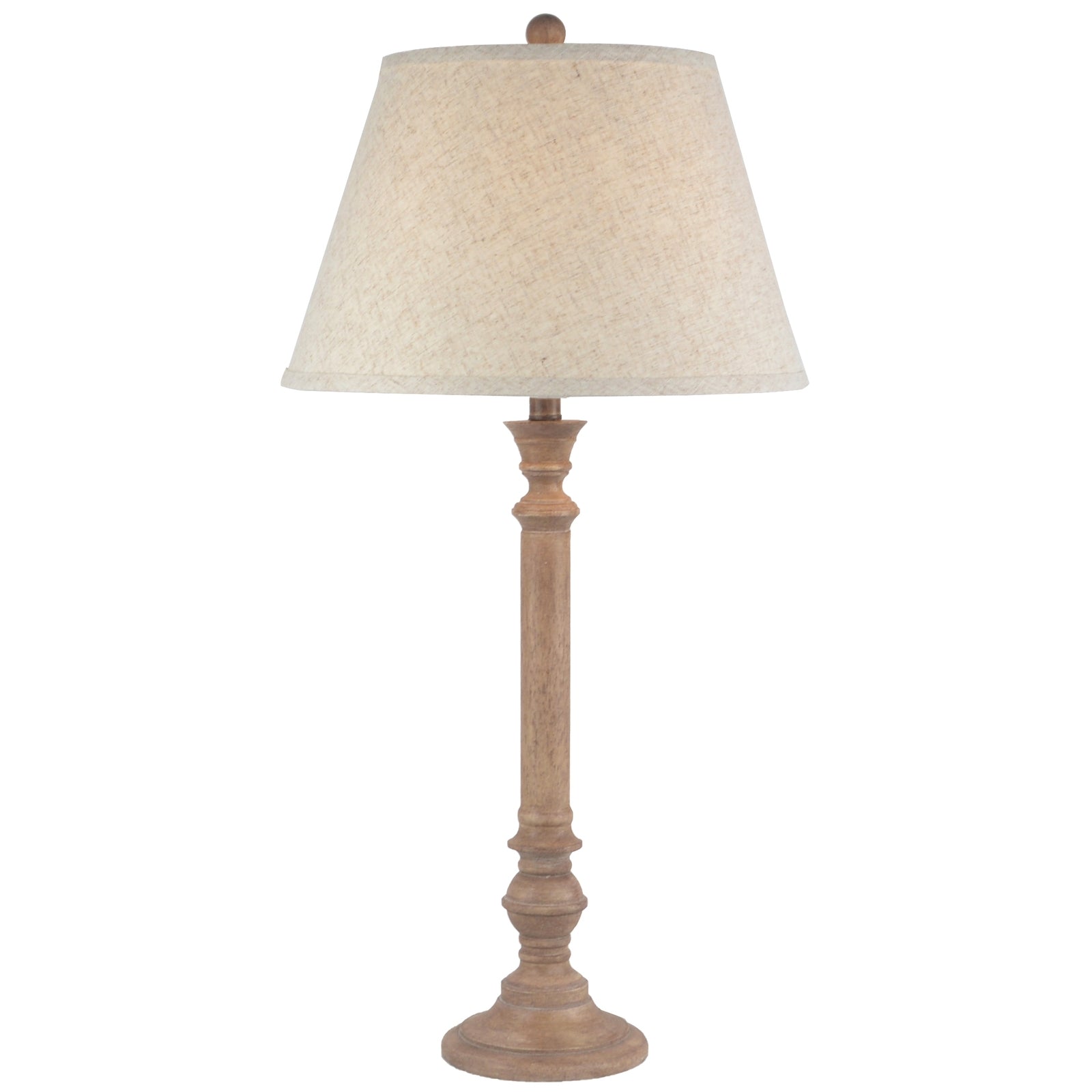 Lumen Solenne Table Lamp With Edged Linen Shade 79cm