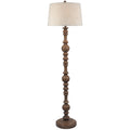 Aurora Seraphia Floor Lamp With Edged Linen Shade