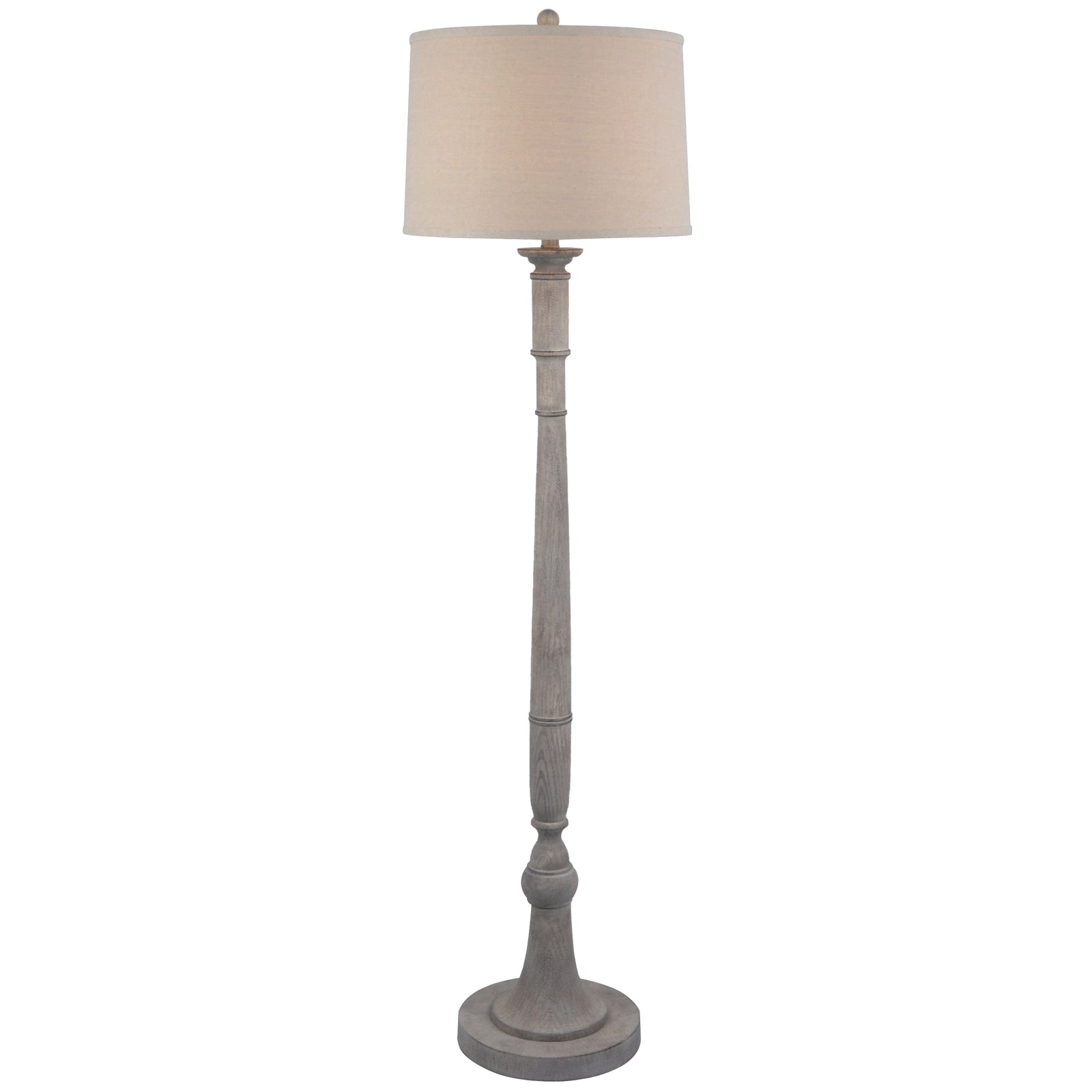 Eclipse Stella Floor Lamp With Linen Shade 154cm