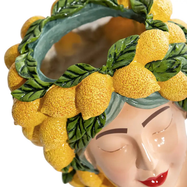 Lady Lemon Bust Vase 29cm