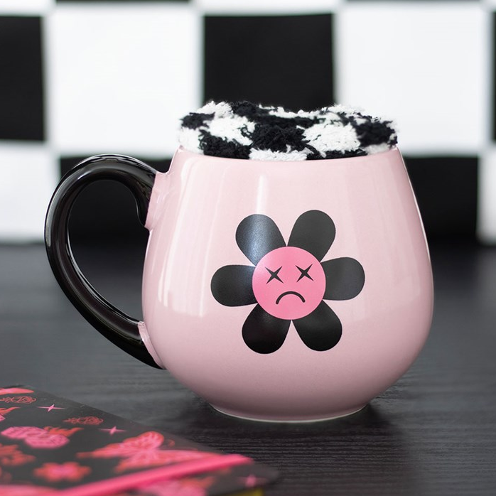 Sad Flower Mug and Socks Set