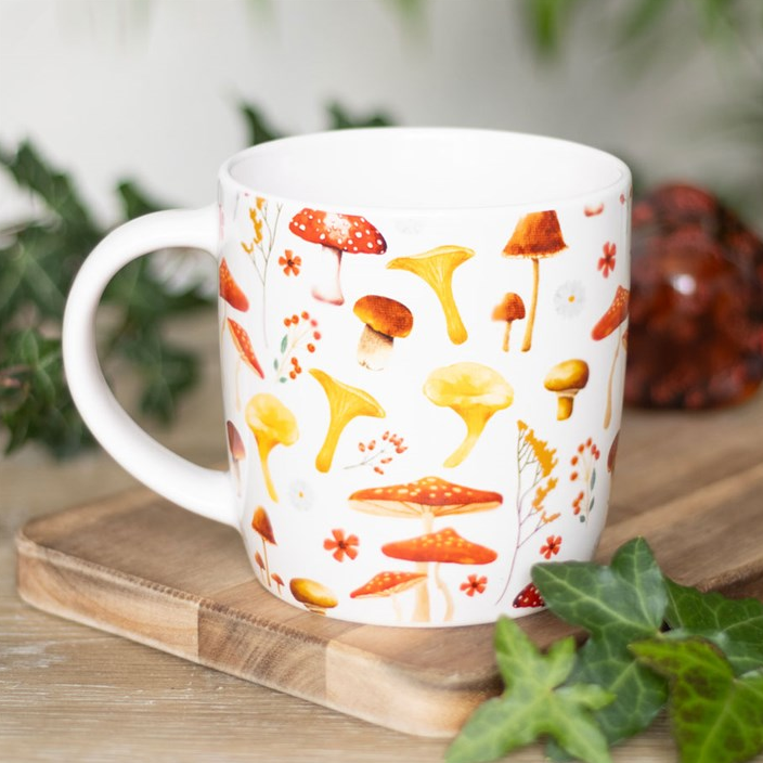 All Over Mushroom Print Mug