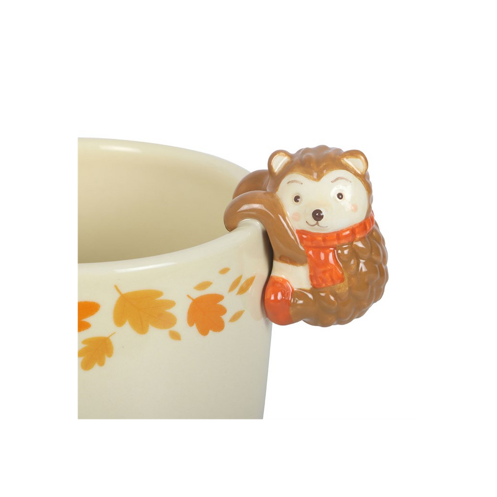 Autumn Plant Pot with Hedgehog 15cm