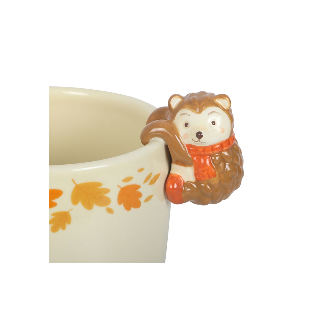 Autumn Plant Pot with Hedgehog 15cm