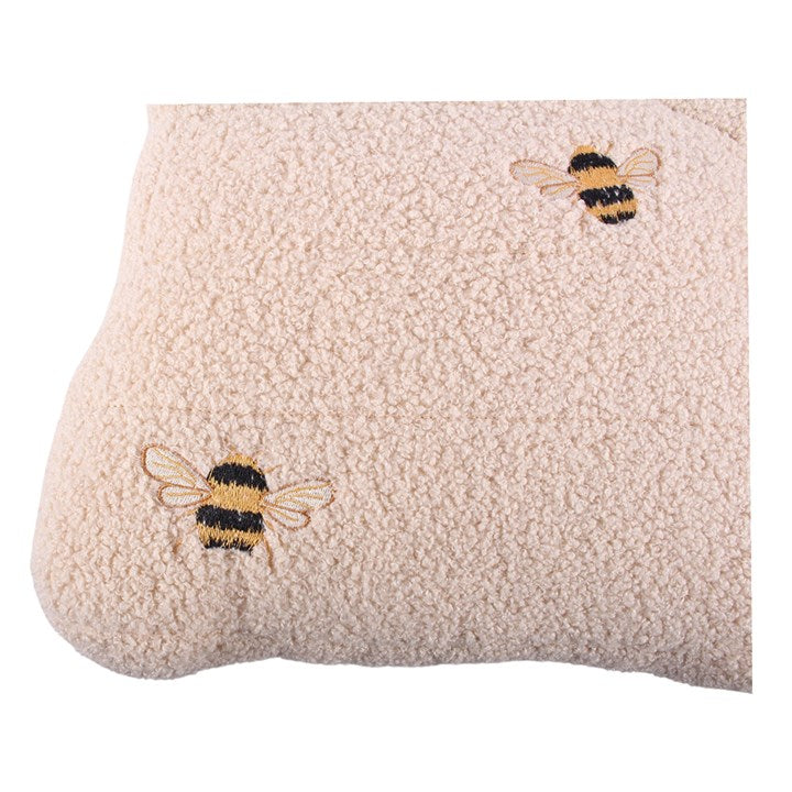 White Beehive Boucle Cushion 36cm
