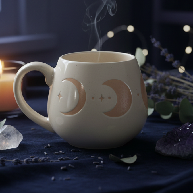 Moon Phase Rounded Mug