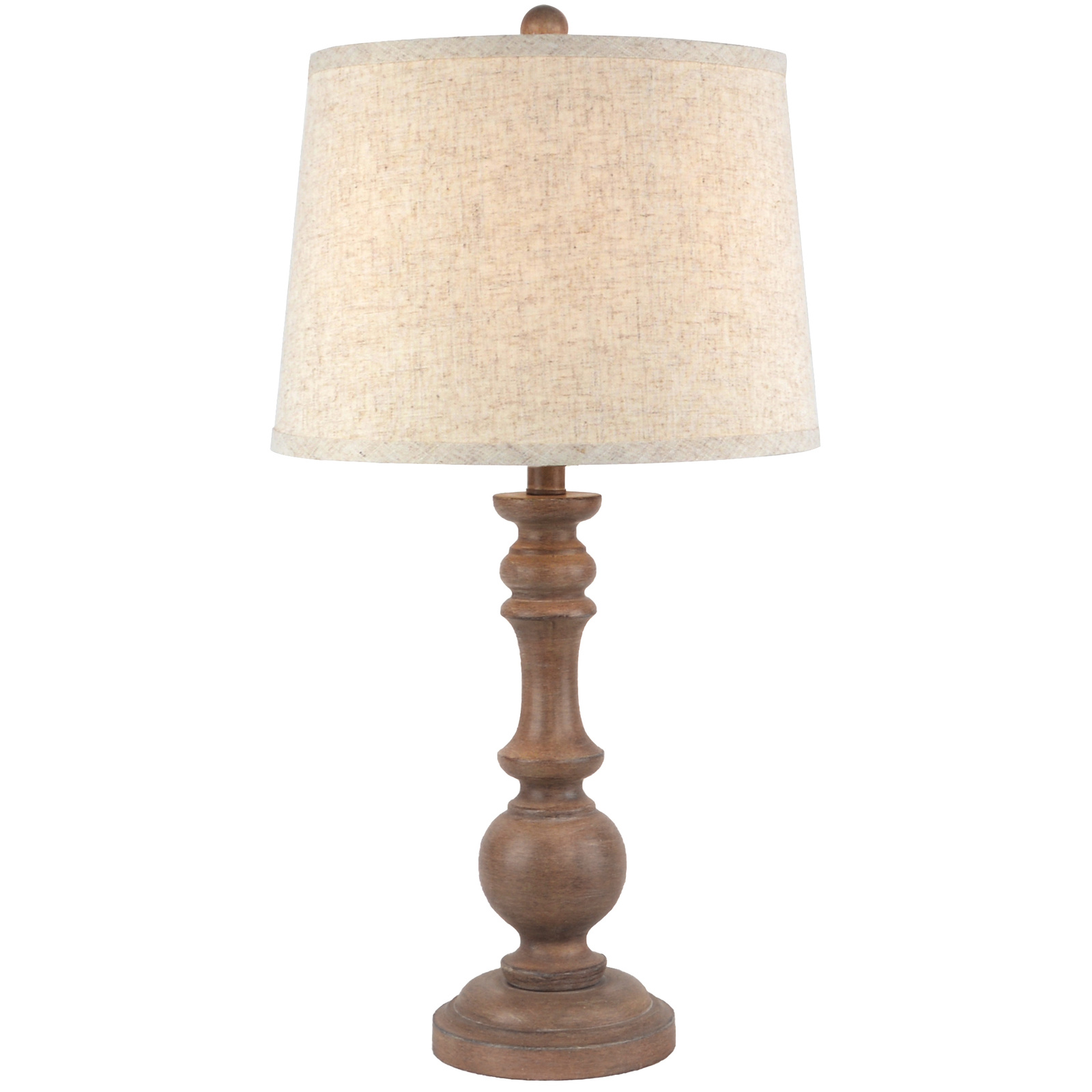 Solis Seraphia Table Lamp With Edged Linen Shade 70cm