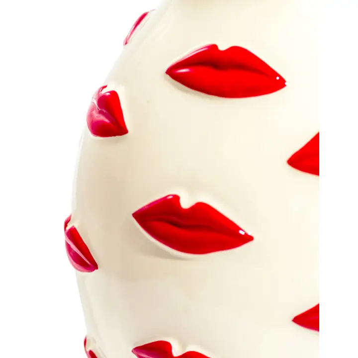 Large Multi Red Lips Vase 37.5cm