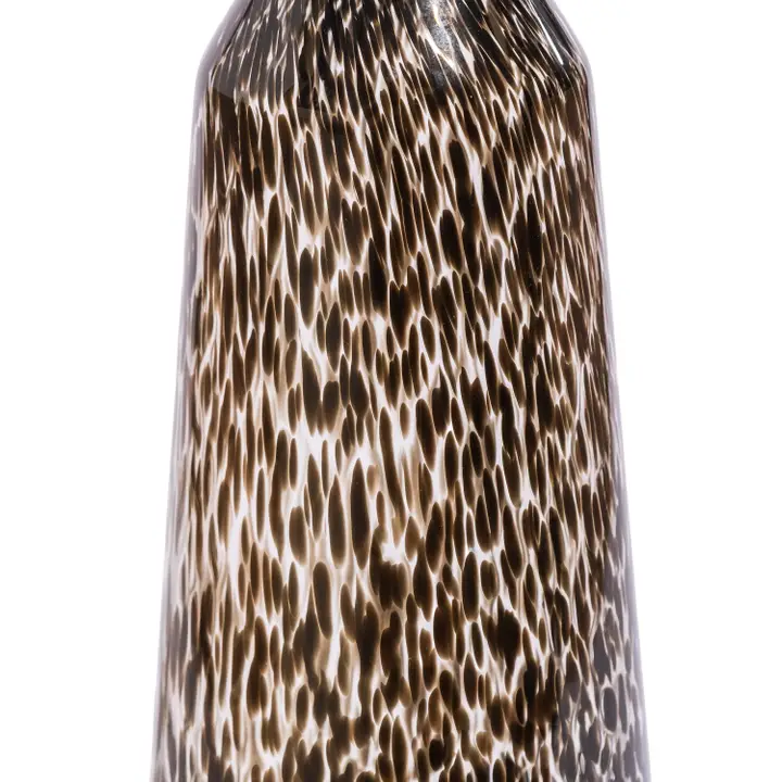 Tall Clear Leopard Print Glass Apothecary Bottle 52.5cm