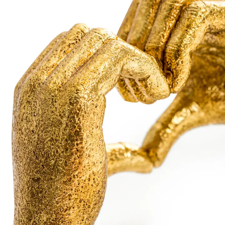 Antique Gold "Heart Hands" Ornament 24.5cm