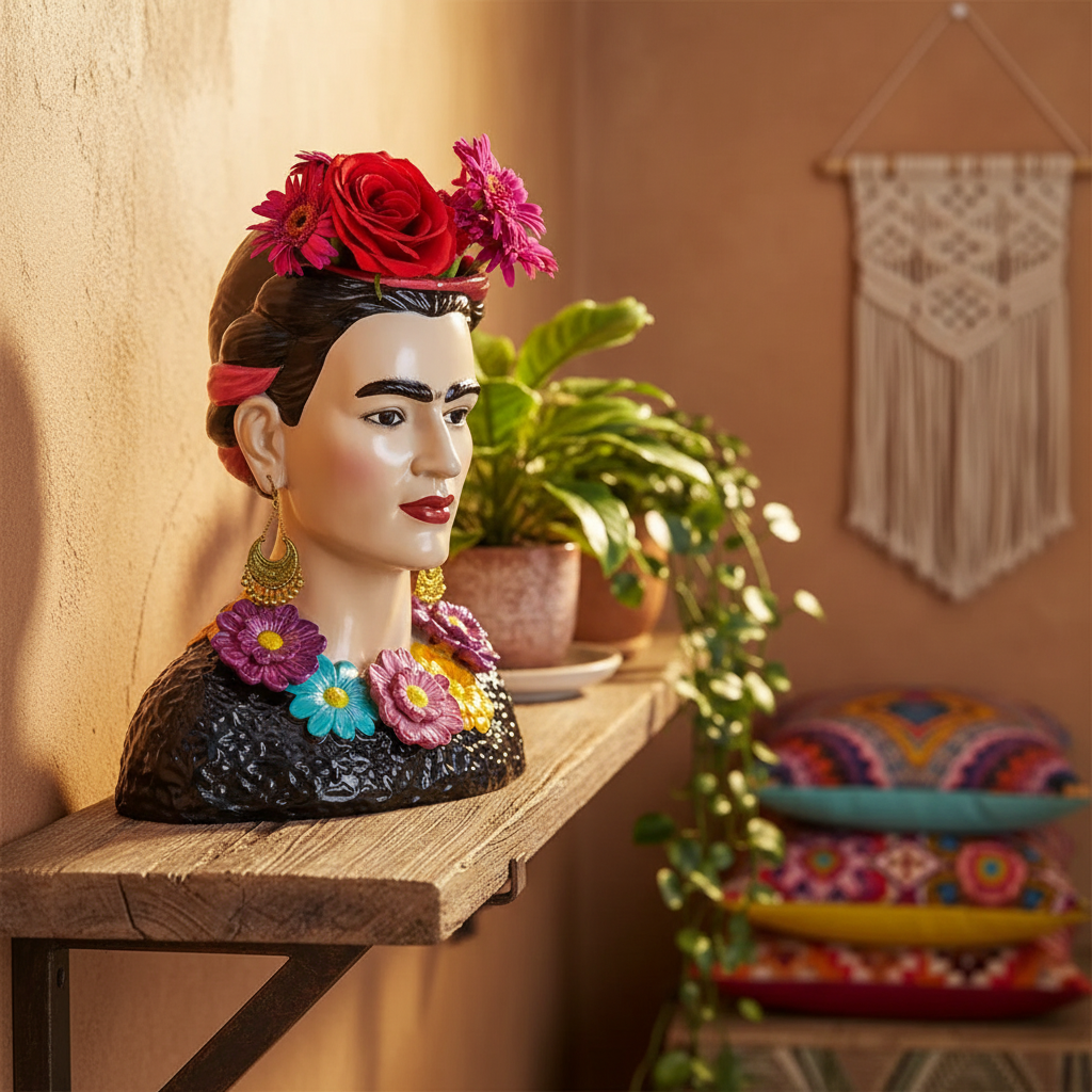 Ceramic Mexicana Bust Vase 33.5cm