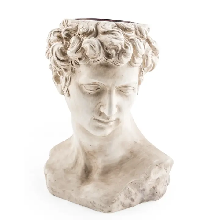 Stone Effect David Bust Planter 42cm