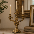 Antique Gold Ornate Candelabra 35.2cm