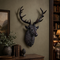 Large Antique Bronze Effect Stag Wall Head 84cm