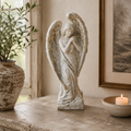 Large Antiqued White Angel Ornament / Figure 62.5cm